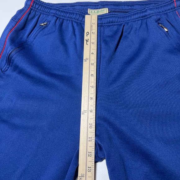 VINTAGE L.L. Bean Pants Men’s Large Blue Side Zip Hiking Made USA 90s - Picture 9 of 16